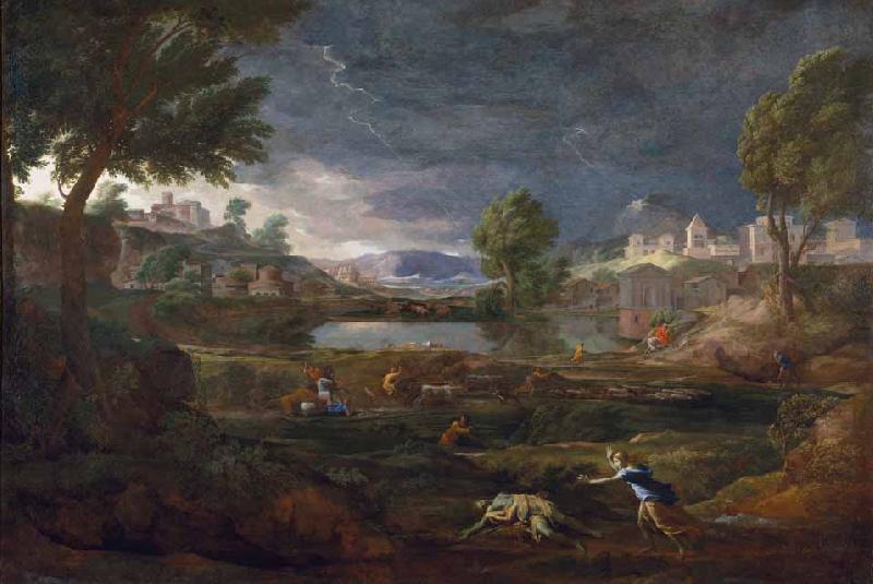 Nicolas Poussin Landschaft mit Pyramos und Thisbe Germany oil painting art